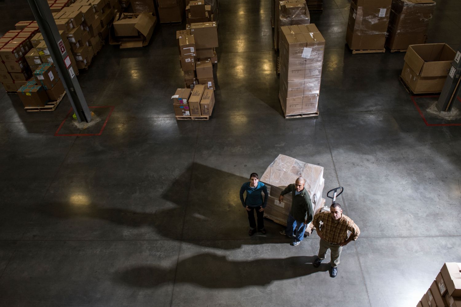 workers in a warehouse